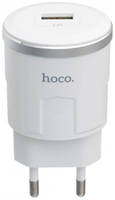 Сетевое зарядное устройство Hoco C37A, 1xUSB, lightning, 2,4 A, white