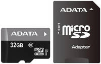 ADATA Карта памяти A-DATA Micro SDHC 32GB Premier (AUSDH32GUICL10A1-RA1)