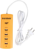 Сетевое зарядное устройство Endever MasterCharger-200, 4xUSB, 5 A