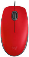 Мышь Logitech M110 Silent Red / Black (910-005489)