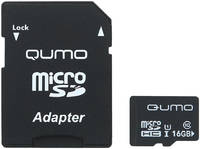 Карта памяти Qumo Micro SD QM16GMICSDHC10U1 16GB