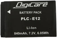 Аккумулятор для цифрового фотоаппарата DigiCare PLC-E12 (3784597)