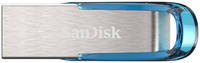 Флешка SanDisk Ultra Flair 64ГБ Silver / Blue (SDCZ73-064G-G46B)