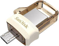 Флешка SanDisk Ultra Dual Drive 32ГБ White / Gold (SDDD3-032G-G46GW)