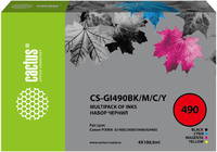 Чернила Cactus CS-GI490BK/M/C/Y многоцветный (CS-GI490BK/M/C/Y)