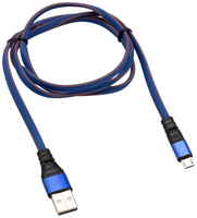 Кабель Rexant USB - MicroUSB 1m Blue Denim 18-1163