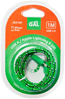 Кабель Gal 2637GN USB A - Apple Lightning 8pin 1 м