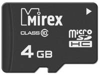 Карта памяти MIREX microSDHC 4GB (13612-MC10SD04)