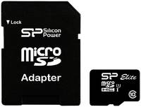 Карта памяти Silicon Power Elite Gold microSDHC 32GB + адаптер (SP032GBSTHBU1V1GSP)