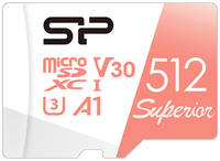 Карта памяти Silicon Power Superior A1 microSDXC 512GB + адаптер (SP512GBSTXDV3V20SP)