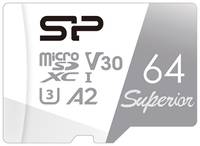 Карта памяти Silicon Power Superior A2 microSDXC 64GB (SP064GBSTXDA2V20)