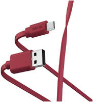 Кабель HAMA microUSB (m), USB A(m), 1м, красный [00187227]