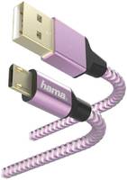 Кабель HAMA microUSB (m), USB 2.0 (m), 1.5м, MFI, фиолетовый [00187205]