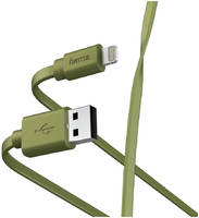 Кабель HAMA Lightning, USB 2.0 (m), 1м, MFI, зеленый [00187234]