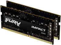 Оперативная память Kingston 16Gb DDR4 2666MHz SO-DIMM (KF426S15IBK2 / 16) (2x8Gb KIT) FURY Impact (KF426S15IBK2/16)