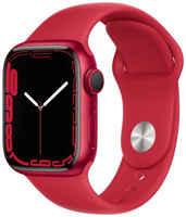 Смарт-часы Apple Watch Series 7 GPS 45mm (PRODUCT)RED Alum. Sport (MKN93RU/A)