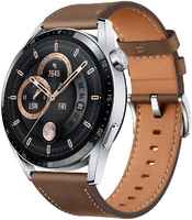 Смарт-часы Huawei GT 3 JPT-B19 Stainless Steel  /  Brown Leather (55026973)