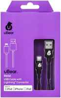 Кабель uBear Force MFI Lightning - USB Kevlar Cable (Metal), черный