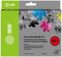 Картридж CACTUS CS-CLI451BK / M / C / Y, черный / голубой / желтый / пурпурный / CS-CLI451BK / M / C / Y