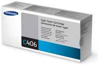 Картридж для лазерного принтера Картридж Samsung CLT-C406S, голубой, оригинал (ST986A)