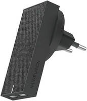 Сетевое зарядное устройство NATIVE UNION Smart 2, 2 USB, 3,1 A, (SMART-2-GRY-FB-INT) Smart 2 Charger International