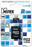 Карта памяти MIREX Micro SD 2GB 13613-ADTMSD02
