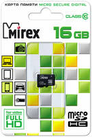 Карта памяти MIREX Micro SDHC 16GB 13612-MC10SD16