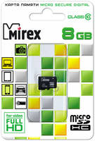 Карта памяти MIREX Micro SDHC 8GB 13612-MC10SD08