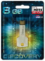Флешка MIREX Corner Key 8ГБ Silver (13600-DVRCOK08)