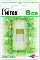 Флешка MIREX Arton 8ГБ White / Green (13600-FMUAGR08)