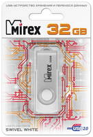 Флешка MIREX Swivel 32ГБ White (13600-FMUSWT32)