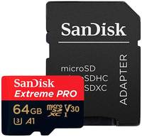 Карта памяти SanDisk Micro SDHC Extreme Pro SDSQXCG-064G-GN6MA 64GB