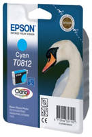 Картридж для струйного принтера Epson T0812 (C13T11124A10) голубой, оригинал