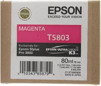 Картридж для струйного принтера Epson T5803 (C13T580300) пурпурный, оригинал
