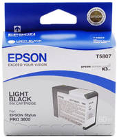 Картридж для струйного принтера Epson T5807 (C13T580700) черный, оригинал