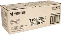 Картридж для лазерного принтера Kyocera TK-820C, голубой, оригинал