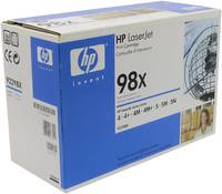 Картридж для лазерного принтера HP 98X (92298X) черный, оригинал