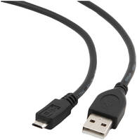 Кабель Gembird USB 2,0 Pro AM/microBM 5P, 0,5м, экран, черный, пакет CCP-mUSB2-AMBM-0,5M