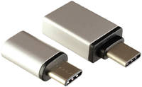 Переходник USB OTG A(F)-C + переходник microB(F)-C Ginzzu ″GC-885S″