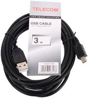 Кабель Telecom ″TC6911BK″ USB2,0 соединительный USB A-miniB (3,0м)
