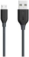 Кабель Anker powerline microUSB 3м Black Powerline Micro USB