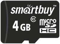 Карта памяти SmartBuy Micro SDHC SB4GBSDCL10-00 4GB