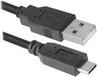 Кабель Defender USB09-03Pro USB Type Cm - USB*2,0 Am, 1 м