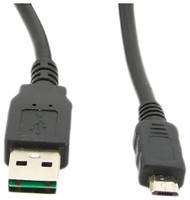 Кабель Gembird microUSB 0,3м Black cc-musb2d-0.3m