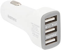 More Choice АЗУ с 3 USB выходами REMAX Car Charger JIAN CC301 ток заряда 3,6А (белое) G22 (G22 White)