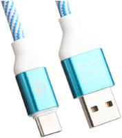 Liberty Project Кабель LP USB Type-C 'Волны' (голубой/белый/европакет)