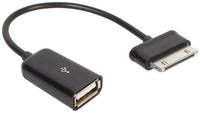 VCOM Кабель-переходник V com OTG Samsung 30pin - USB-Af 0,15m