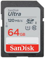 Карта памяти SanDisk Ultra 64GB SDXC (SDSDUN4-064G-GN6IN)