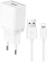 More Choice Сетевое зарядное устройство Morе choicе NC33m Капитан ток для Micro USB 1USB 1A белый NC33i (NC33i White)