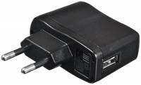 Сетевое зарядное устройство BURO XCJ-021, 1xUSB, 1 A, black
